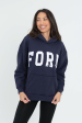 FORM Hoodie - Navy on Sale