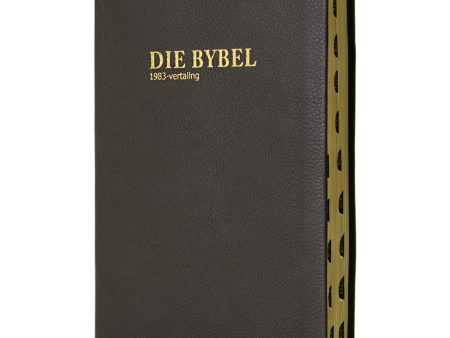 Afrikaans 1983 Vertaling Bruin Egte Leer Medium Bybel Met Duimdrukke Online