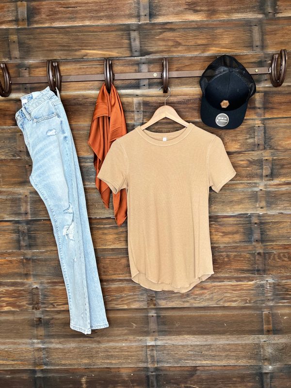 The Basic Tee in Brown Sale