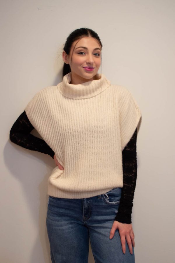 Knit Turtleneck Vest Sale