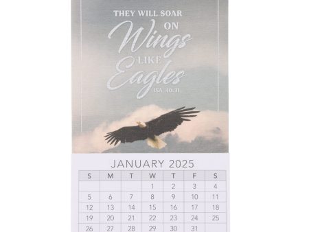 2025 Mini Magnetic Calendar - They Will Soar on Wings Like Eagles Fashion