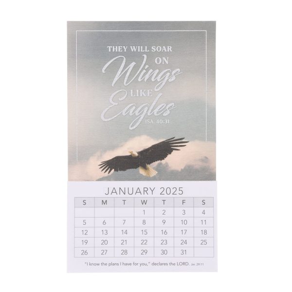 2025 Mini Magnetic Calendar - They Will Soar on Wings Like Eagles Fashion