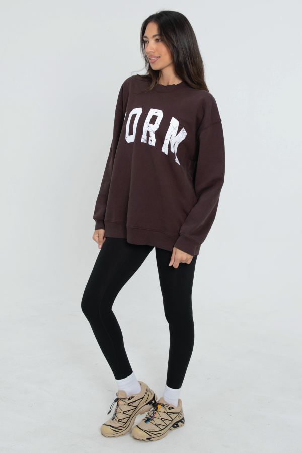 FORM Crewneck - Espresso Online Hot Sale