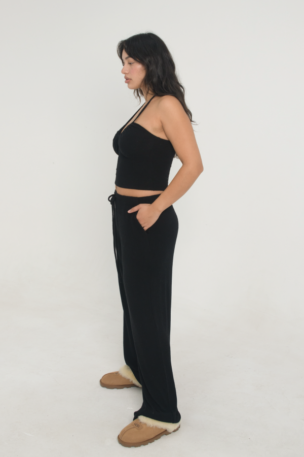 Sweater Halter - Black Hot on Sale