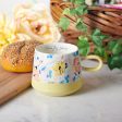 Choose Joy Floral Yellow Double Mold Ceramic Mug - John 15:11 Online