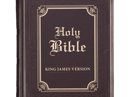 KJV Brown Faux Leather Family Bible Sale