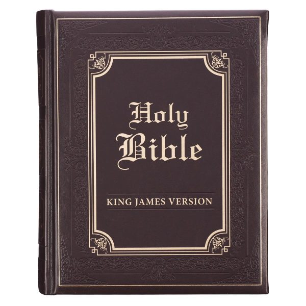 KJV Brown Faux Leather Family Bible Sale