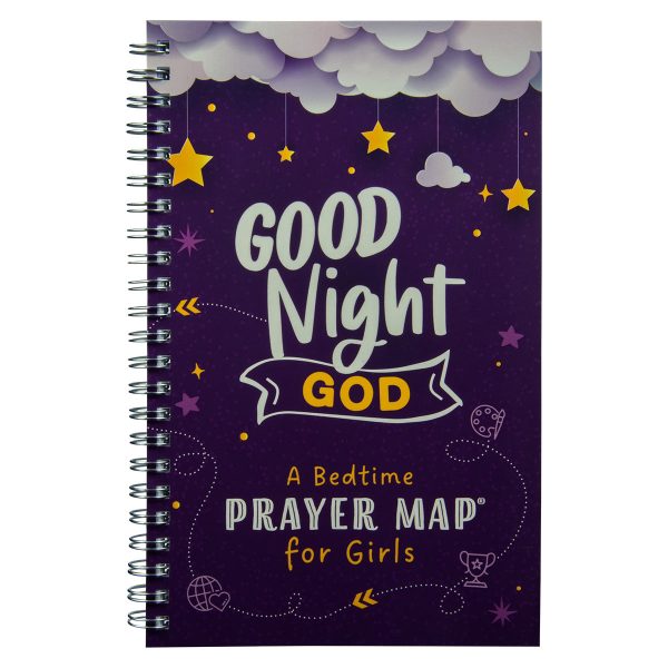 Good Night, God: A Bedtime Prayer Map For Girls (Spiral-Bound) For Discount