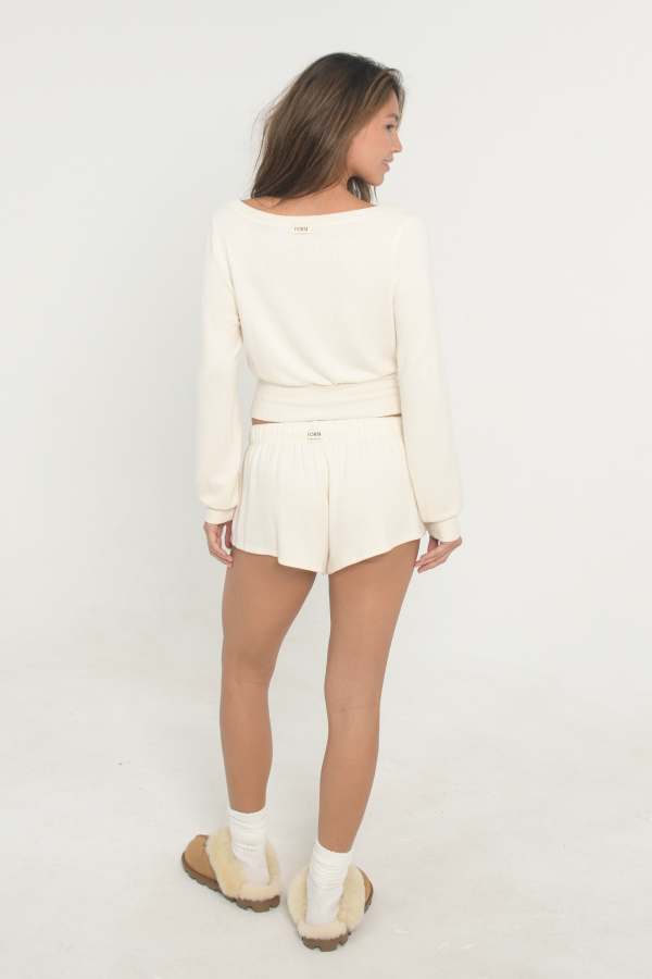 Sweater Shorts - Cloud Sale