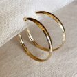 18k Gold Filled 50mm Hollow C-Hoop Earrings Cheap