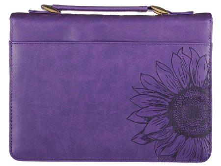 She Is Clothed Purple Faux Leather Bible Bag - Proverbs 31:25 Fashion