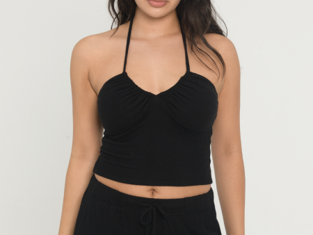 Sweater Halter - Black Hot on Sale