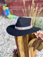 The Leopard Felt Hat in Black Discount