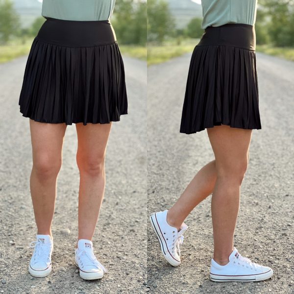 The Tennis Skort in Black For Cheap