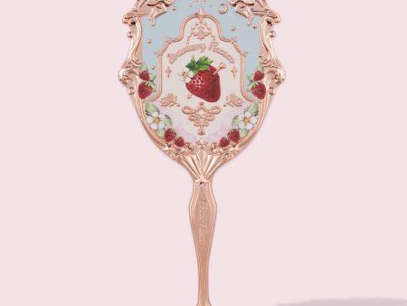 (Not For sale) Strawberry Rococo Hand Mirror on Sale