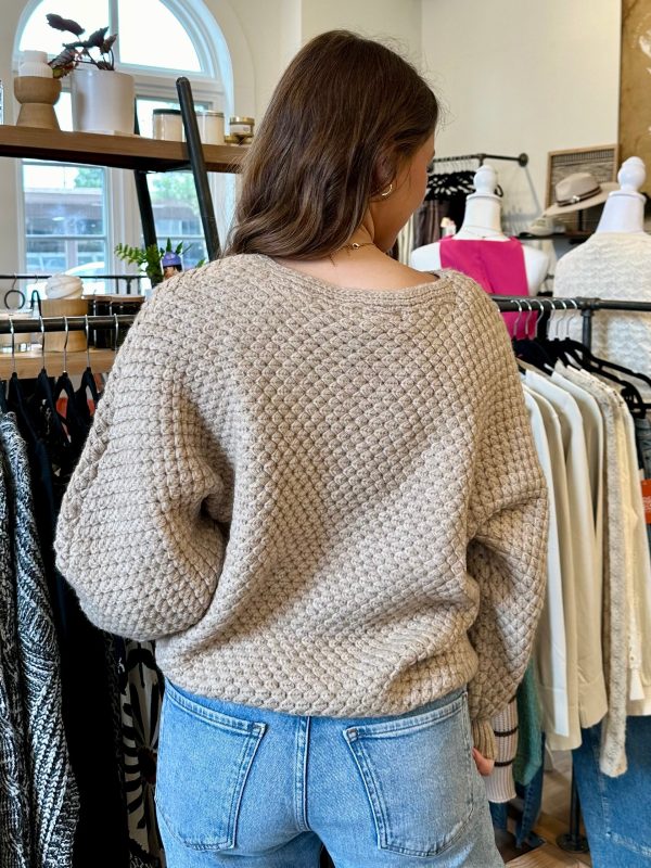 Walnut Waffle Sweater Online