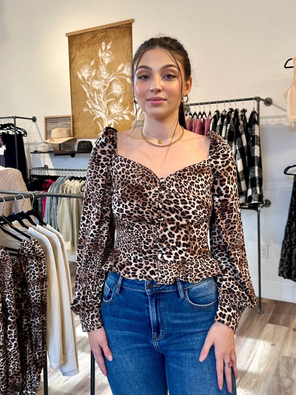 Leopard Blouse Online Hot Sale