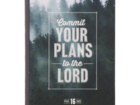 Commit Your Plans to the Lord A5 Quarter-Bound Hardcover Journal Sale