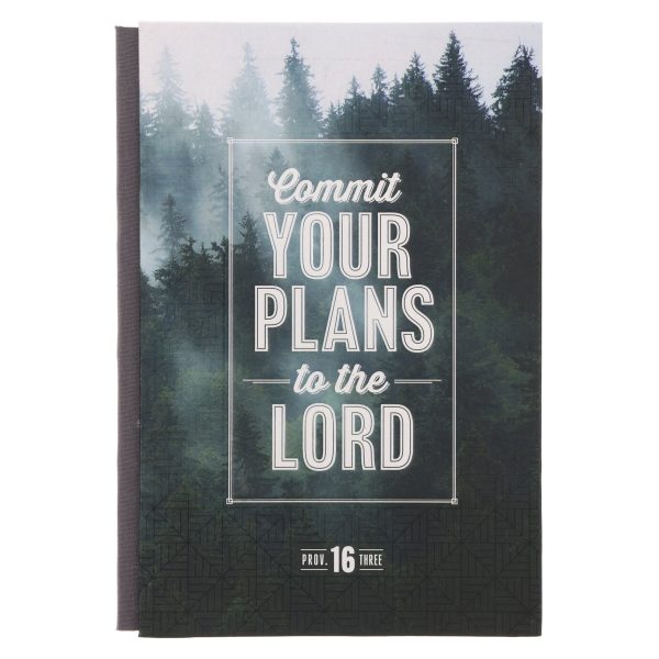 Commit Your Plans to the Lord A5 Quarter-Bound Hardcover Journal Sale