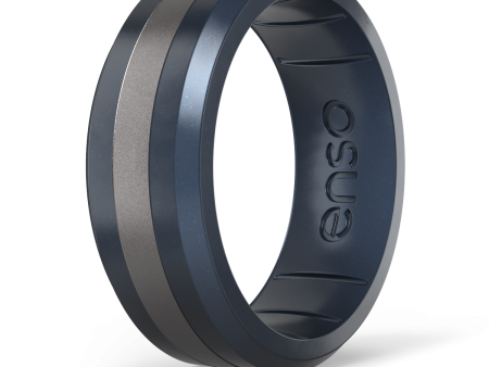 Axis Silicone Ring - Black Pearl Platinum Element Online Hot Sale