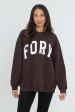 FORM Crewneck - Espresso Online Hot Sale