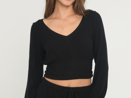 Pullover Sweater - Black For Cheap