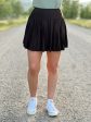 The Tennis Skort in Black For Cheap