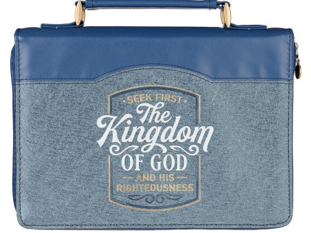 Seek First The Kingdom Of God (Faux Leather Bible Bag) Online Sale