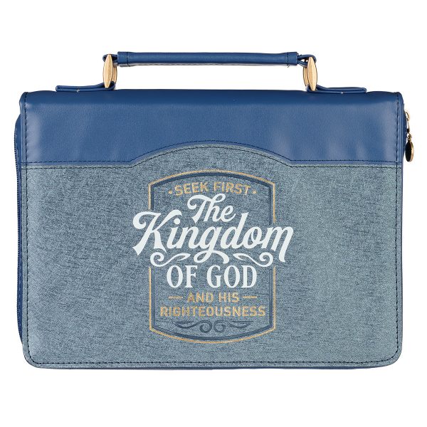 Seek First The Kingdom Of God (Faux Leather Bible Bag) Online Sale