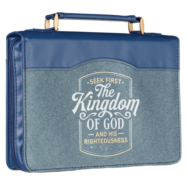 Seek First The Kingdom Of God (Faux Leather Bible Bag) Online Sale