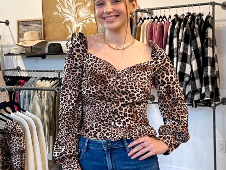 Leopard Blouse Online Hot Sale