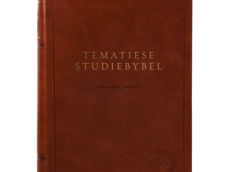 NLV Neutbruin Kunsleer Tematiese Studiebybel Met Duimgrepe For Sale