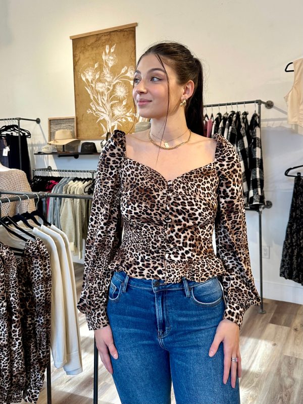 Leopard Blouse Online Hot Sale