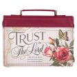 Trust In The Lord Floral Proverbs 3:5 (Faux Leather Bible Bag) Cheap