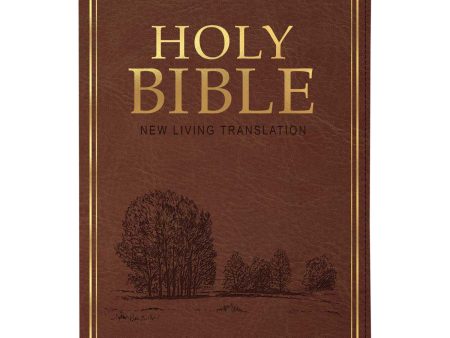 NLT Brown Faux Leather Standard Bible Thumb Indexed Sale