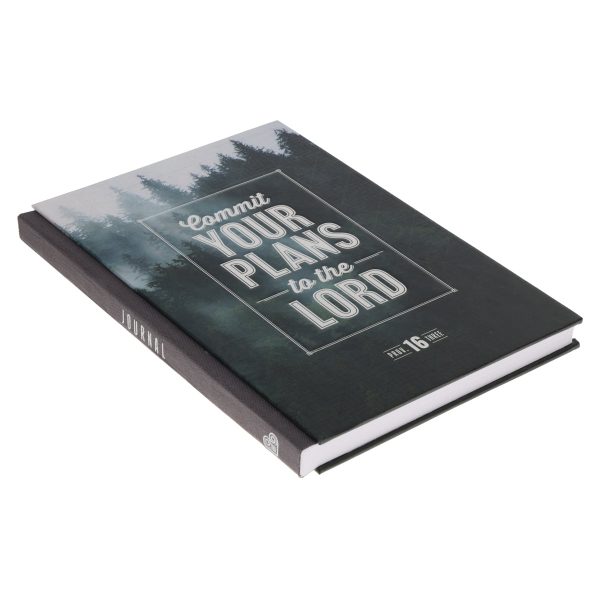 Commit Your Plans to the Lord A5 Quarter-Bound Hardcover Journal Sale