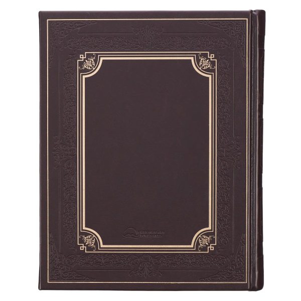 KJV Brown Faux Leather Family Bible Sale