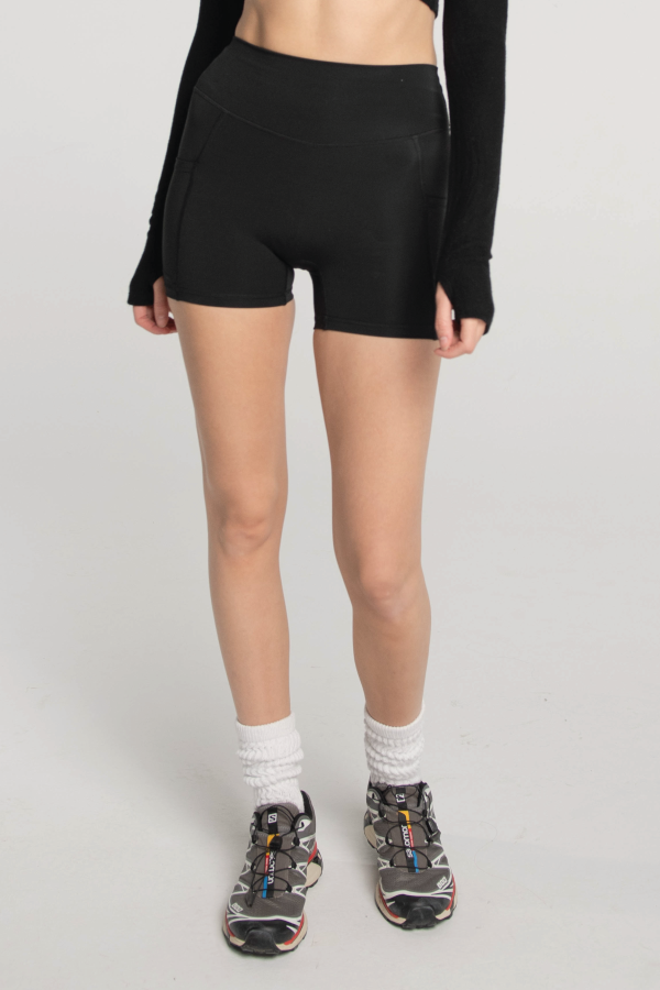 Pocket Shorts - Black Cheap