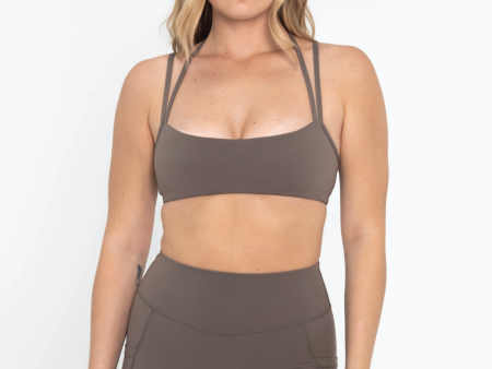 Double Strap Bra - Walnut Discount