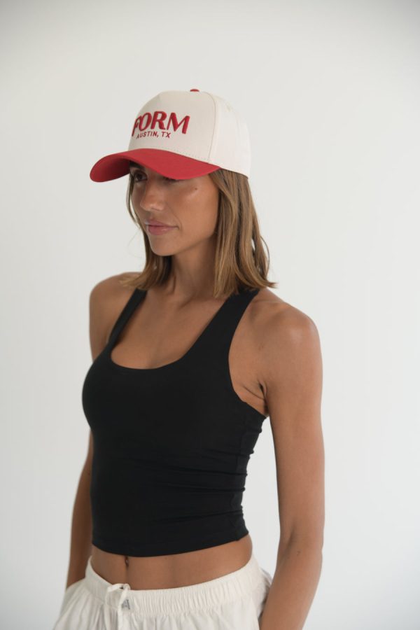 Austin FORM Hat - Red Cream Cheap