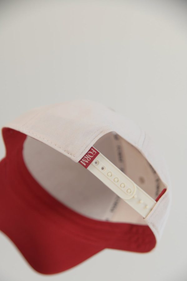 Los Angeles FORM Hat - Red Cream For Sale