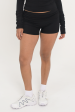 Fold Over Shorts - Black on Sale