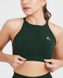 Effortless Seamless High Neck Bralette | Evergreen on Sale