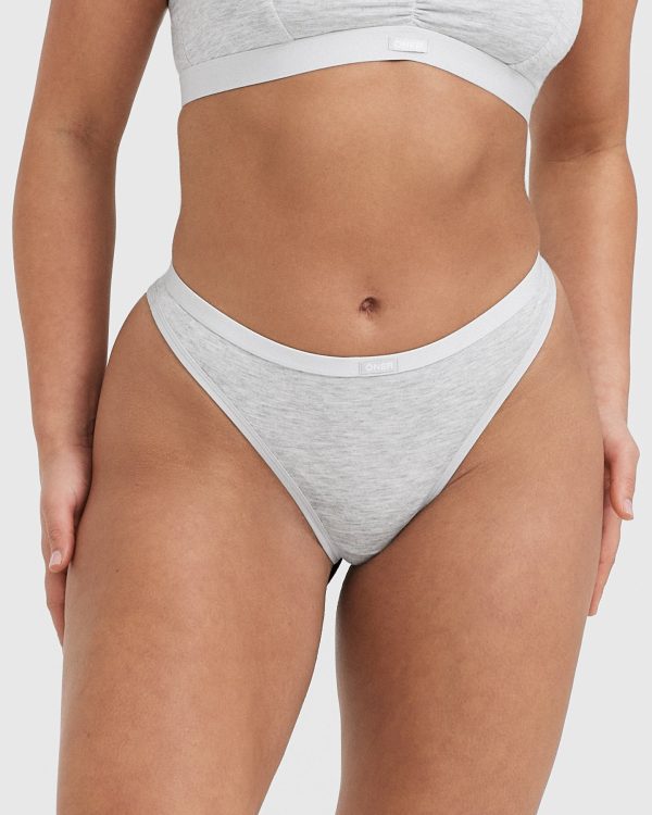 Soft Classic Thong | Grey Marl Fashion