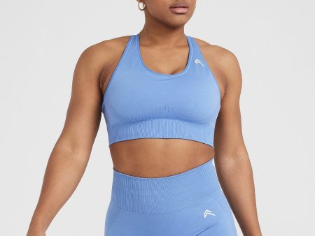 Classic Seamless 2.0 Bralette | Light Denim Marl For Sale