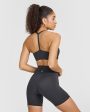 Timeless Square Neck Sports Bra | Coal For Cheap