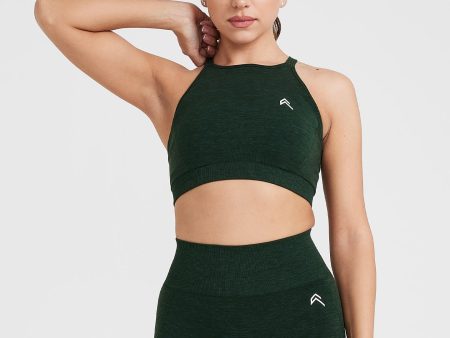 Effortless Seamless High Neck Bralette | Evergreen on Sale