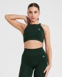 Effortless Seamless High Neck Bralette | Evergreen on Sale