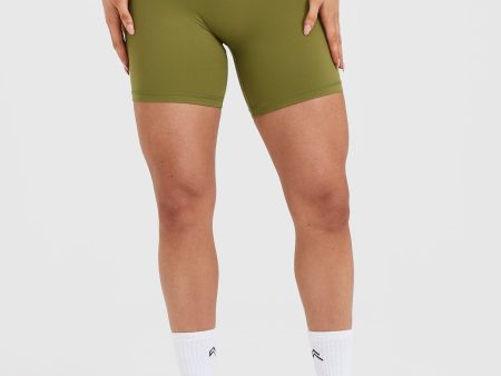 Unified High Waisted Shorts | Olive Green Hot on Sale