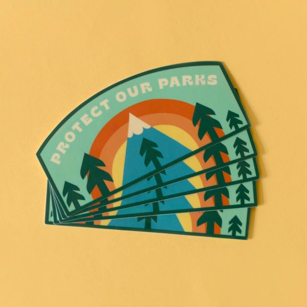 Protect our Parks Rainbow Forest Vinyl Sticker For Discount